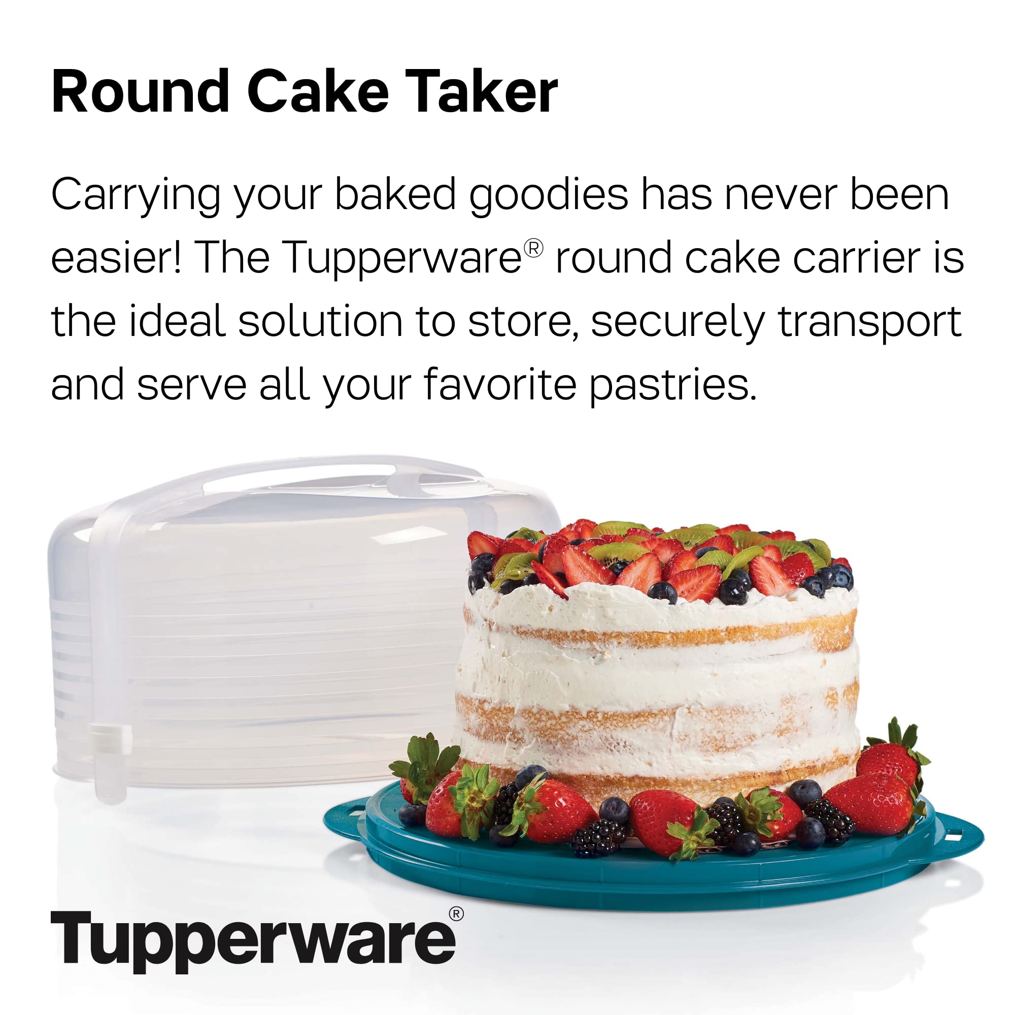 Amazon.co.jp: Tupperware ブランド ラウンドケーキテイカー 食器洗い